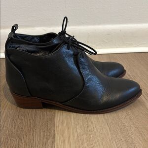Kelsi Dagger Black Ankle Boots